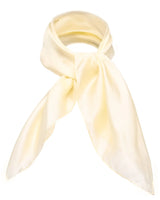 Luxurious 100% Mulberry Silk Small Square Scarf on white background