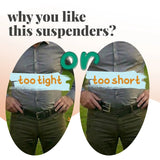 Men 35mm Wide Triangle Suspenders for Trouser - Braces