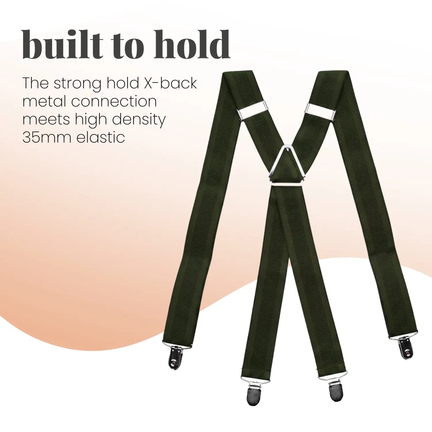 Men 35mm Wide Triangle Suspenders for Trouser - Braces