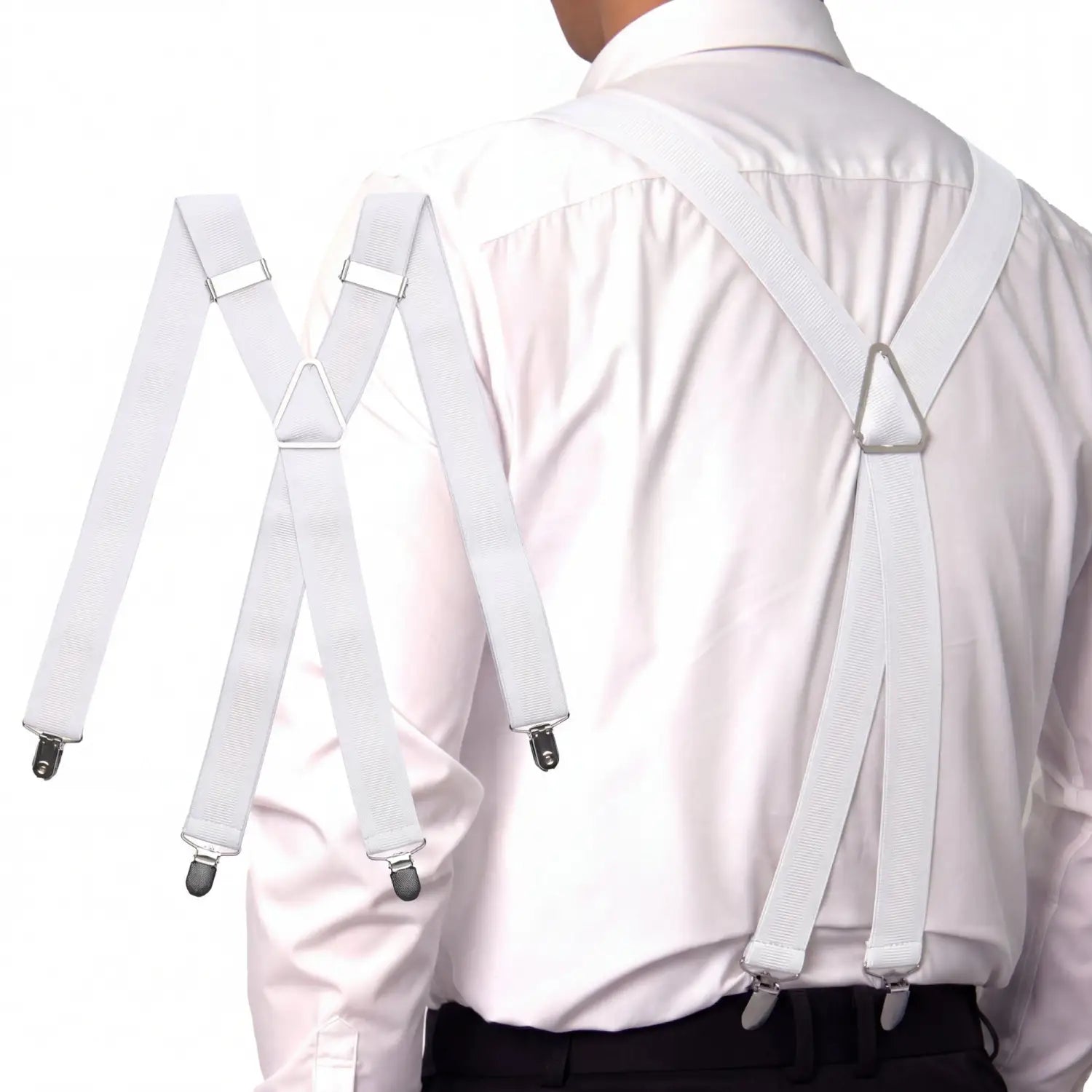 Men 35mm Wide Triangle Suspenders for Trouser - Braces