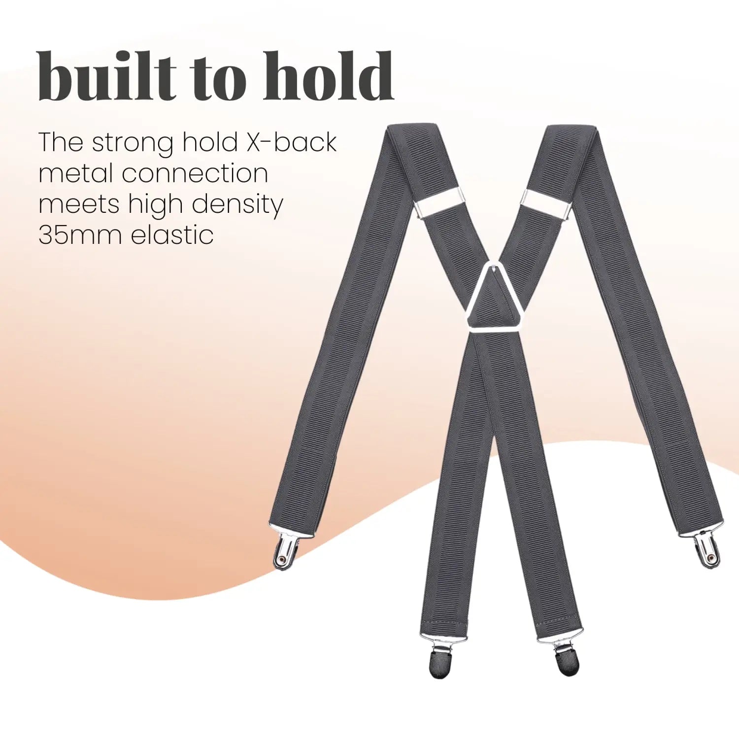 Men 35mm Wide Triangle Suspenders for Trouser - Braces