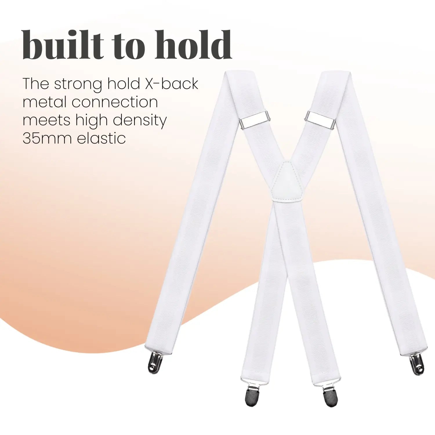 Men 35mm Wide Triangle Suspenders for Trouser - Braces