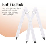 Men 35mm Wide Triangle Suspenders for Trouser - Braces