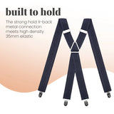Men 35mm Wide Triangle Suspenders for Trouser - Braces