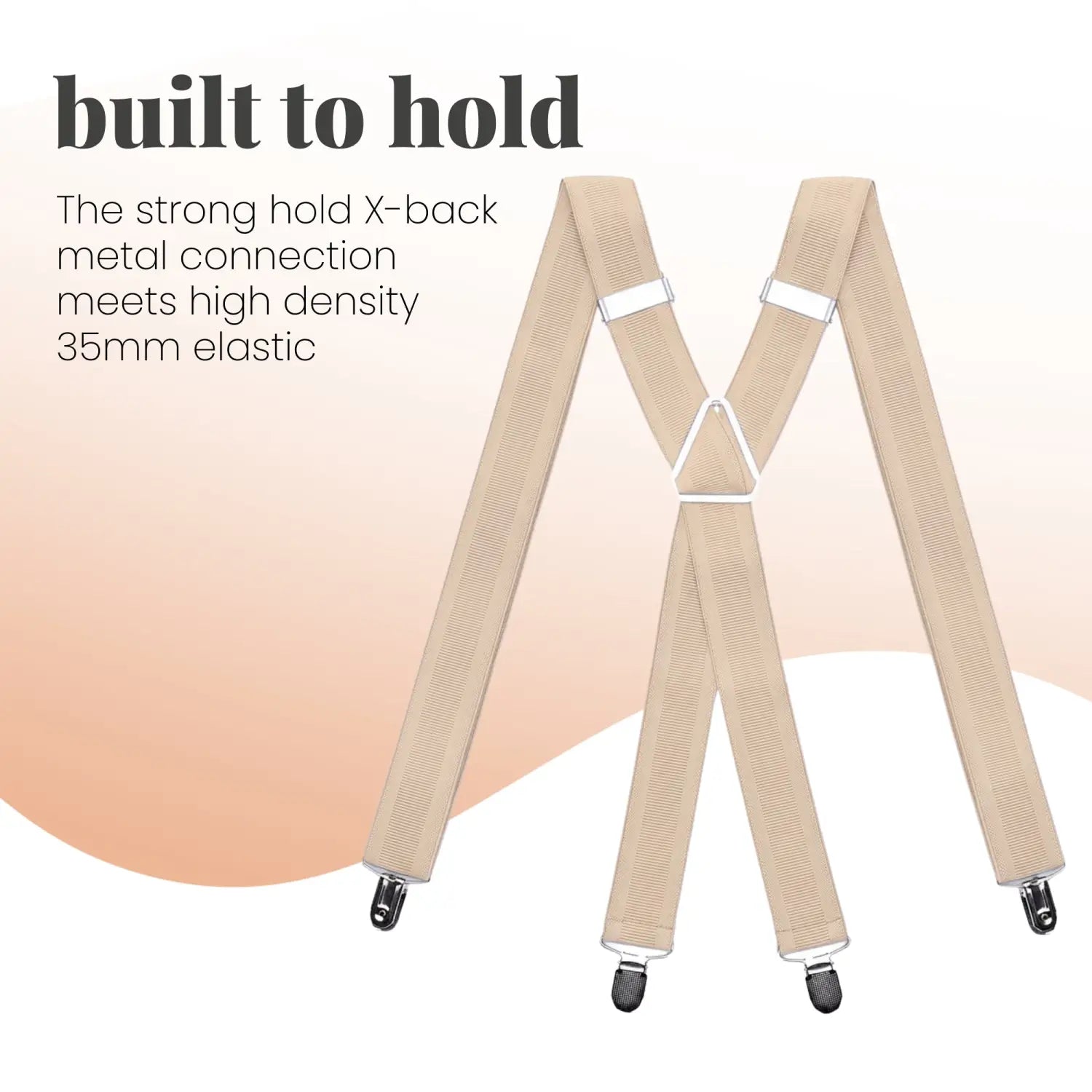 Men 35mm Wide Triangle Suspenders for Trouser - Braces