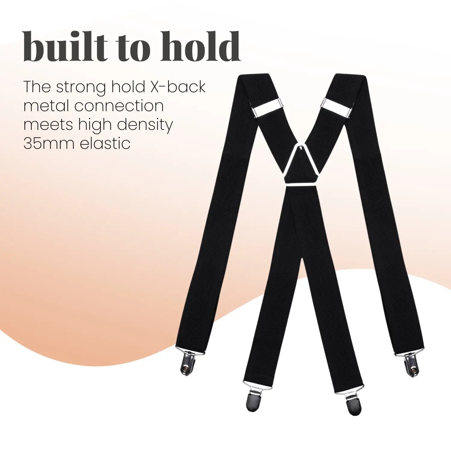 Men 35mm Wide Triangle Suspenders for Trouser - Braces