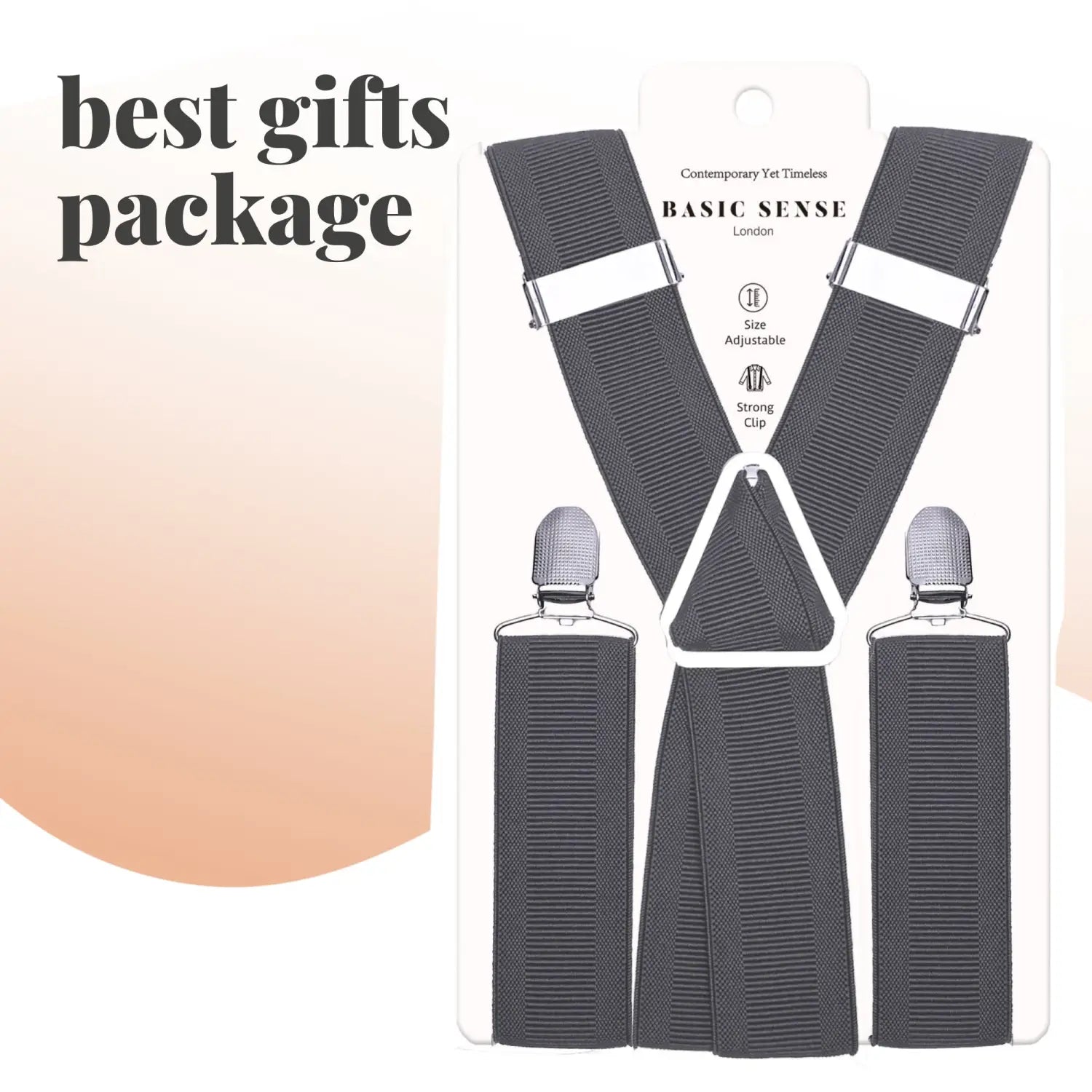 Men 35mm Wide Triangle Suspenders for Trouser - Braces
