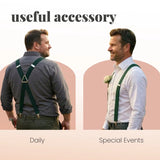 Men 35mm Wide Triangle Suspenders for Trouser - Braces