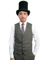 Men’s Classic Tall Top Hat for Special Occasions in Wool Felt