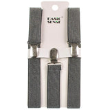 White tag on Men’s Metallic 2.5cm heavy-duty clip braces