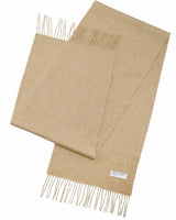 Mongolian wool scarf with fringes, warm and soft