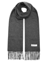 Mongolian wool scarf with fringes, soft and warm