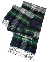 green Blackwatch Scottish tartan scarf for men, a cozy accessory for added warmth on winter days, great for gifting to both men and women