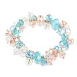 Multi-Coloured Candy Pastel Bracelet with Rhinestone Beads