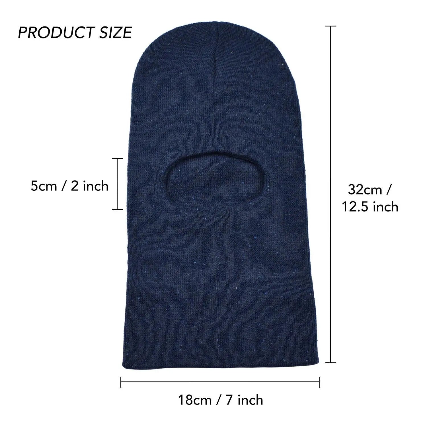 Multifunctional Cotton Blend Balaclava Hat with Face Cover