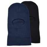 Multifunctional Cotton Blend Blue and Black Knit Beanies