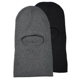 Multifunctional cotton blend black and grey beanies