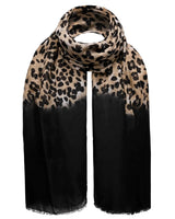 Ombre leopard animal oversized scarf.