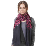 Ombre Leopard Animal Oversized Scarf - Shawls & Wraps