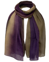 Oversized twotone tie dye scarf.