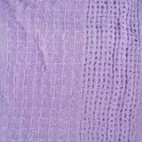 Oversized textured shawl in purple knitted blanket style