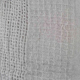White knitted blanket with frayed edges - Oversized Textured Shawl for Autumn