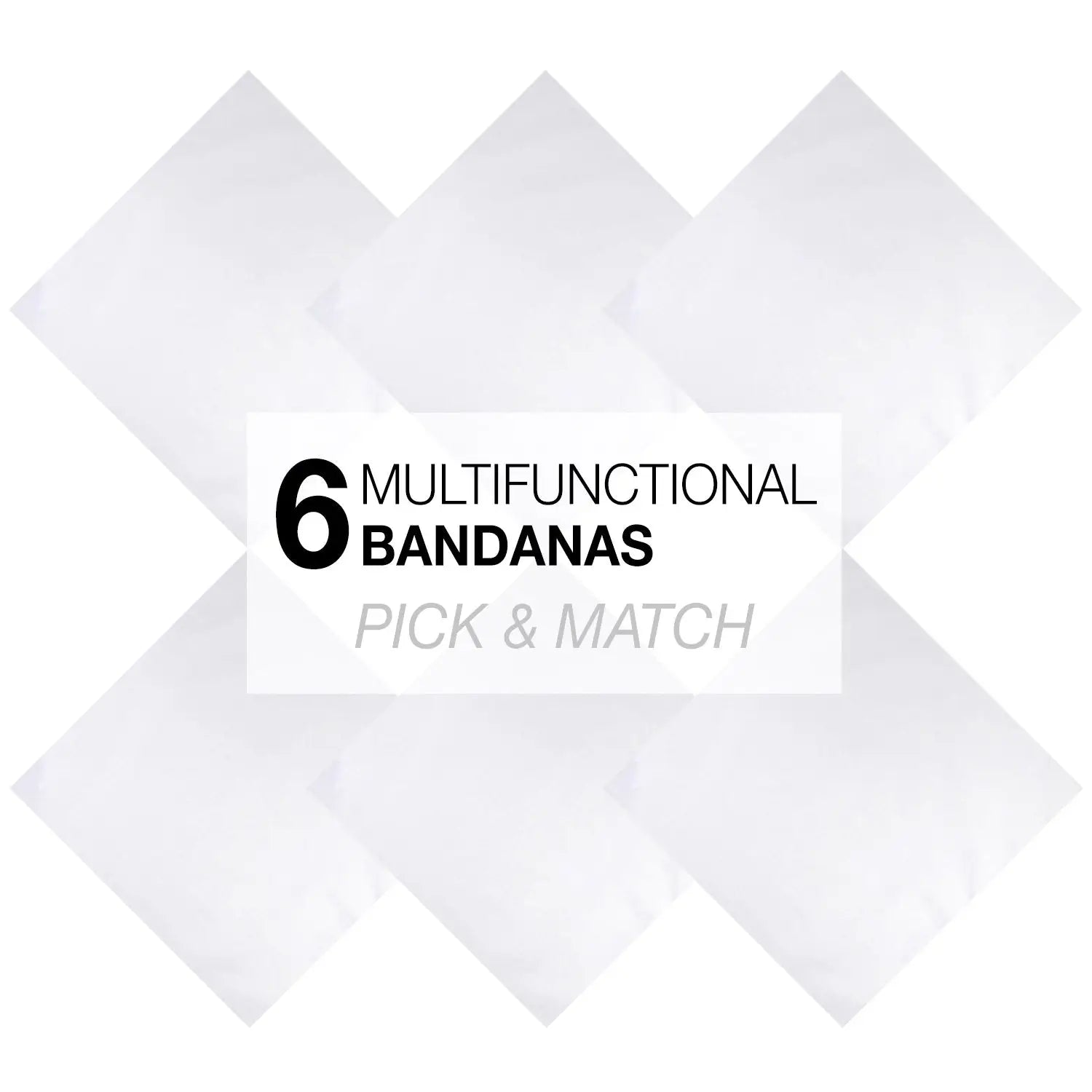 Logo for the 6 Functionals Pick and Match on Plain Cotton Bandana Set