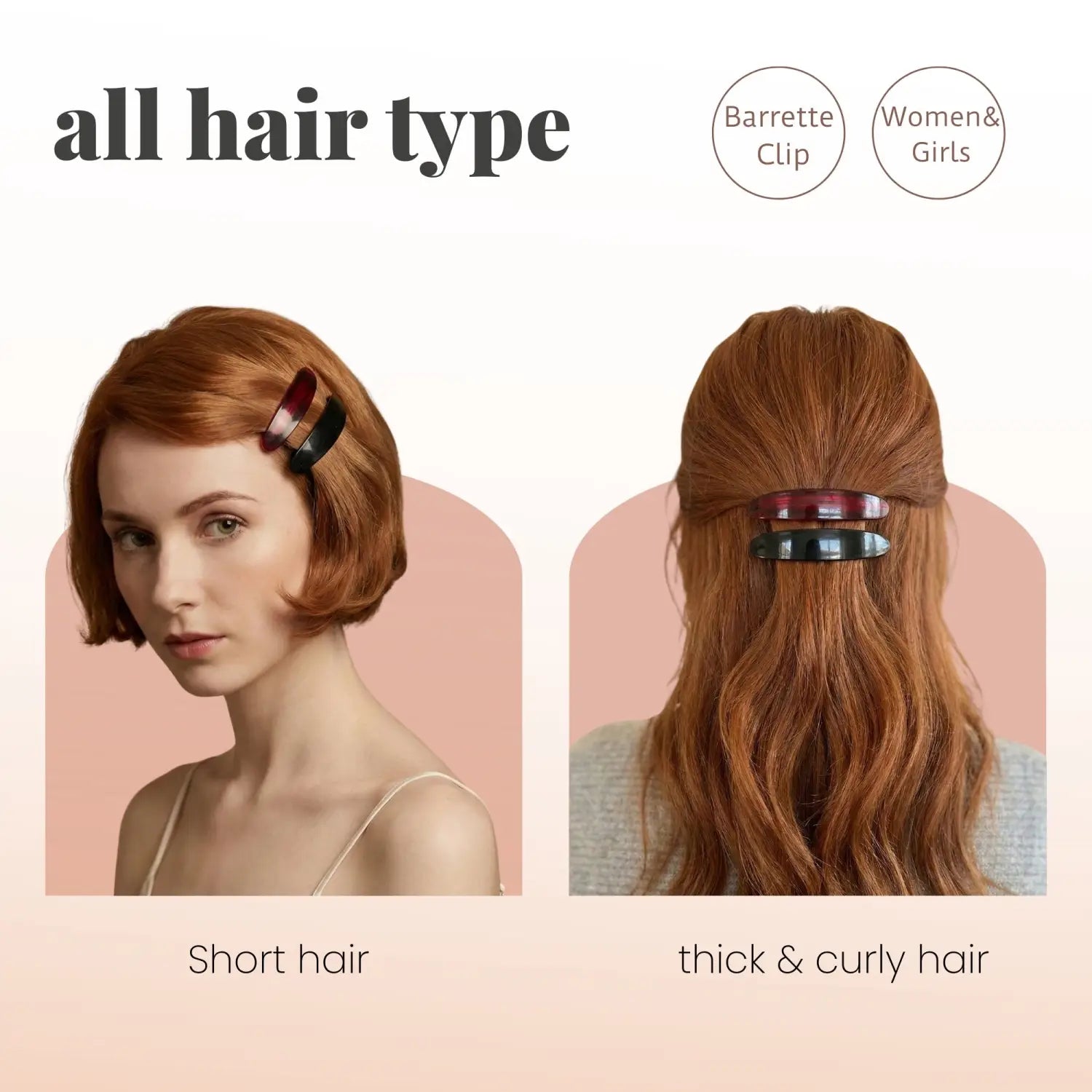 Plain & Leopard French Barrettes Hair Clips - Hair Claws & Clips
