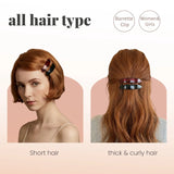 Plain & Leopard French Barrettes Hair Clips - Hair Claws & Clips