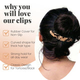 Plain & Leopard French Barrettes Hair Clips - Hair Claws & Clips