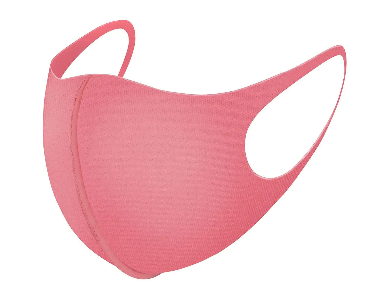 Pink solid coloured face mask with reinforced fibre material in Plain Reusable Thick Reinforced Fibre Face Masks.