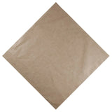 Brown cotton bandana napkin on white background
