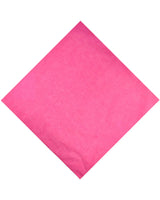 Pink cotton bandana on white background - Plain Solid Bandana 100% Cotton Square Bandanna