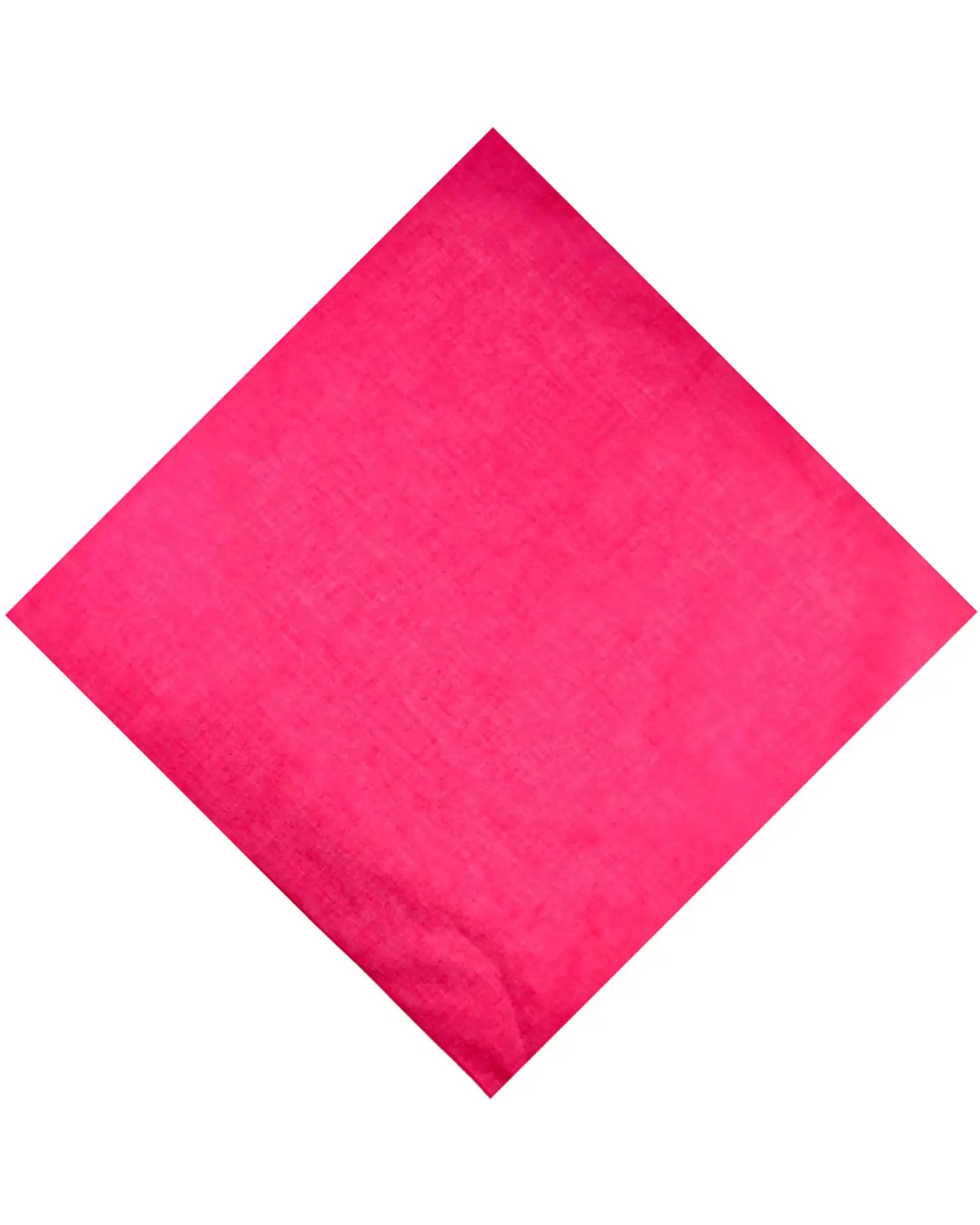 Pink cotton bandana on a white background for Plain Solid Bandana 100% Cotton Square Bandanna.
