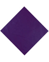Purple cotton bandana with white background, Plain Solid Bandana 100% Cotton Square Bandanna.