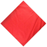 Red cotton bandana showcased in Plain Solid Bandana 100% Cotton Square Bandanna.