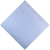 Blue cotton bandana displayed - Plain Solid Bandana 100% Cotton Square Bandanna