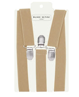 Plain Y-Shape Braces for Trouser with 2.5cm Width Unisex