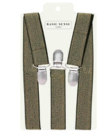 Plain Y-Shape Trouser Braces with Metal Buckle, 2.5cm Width