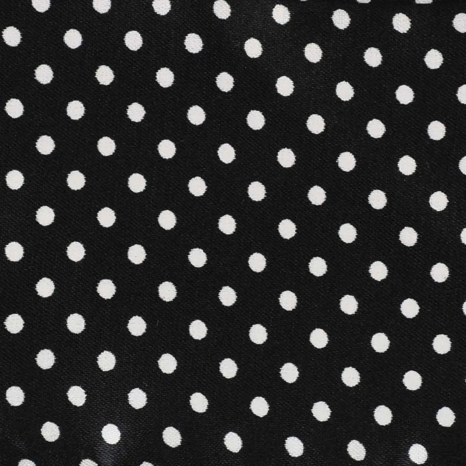 Polka Dot Satin Sash Scarf & Matching Hair Pin Set - black and white polka dot fabric