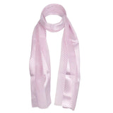 Pink Polka Dot Satin Scarf