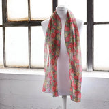 Rose & Ditsy Floral Print Soft Lightweight Scarf on mannequin in front of window