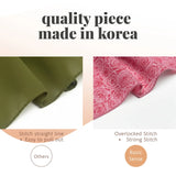 Rose Print Scarf with Black Border and Satin Stripe Finish - Scarves