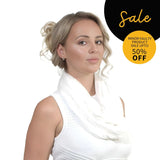 SALE Aztec Scarf Snood Circle Tube Neck Infinity Boho Bohemian Scarves White - Scarves