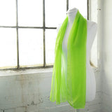 SALE Classic Plain Chiffon Scarf Unisex Lightweight Scarves Light Green - Scarves