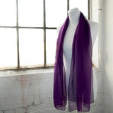 SALE Classic Plain Chiffon Scarf Unisex Scarves Plum