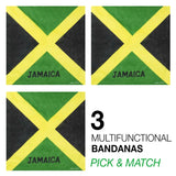 SALE Jamaica Flag Bandana 3Pcs Jamaica Combo - Bandanas