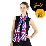 Mulberry Silk Union Jack Scarf for Men and Women