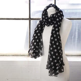 SALE Retro Polka Dot Scarf on Mannequin