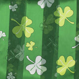 St. Patrick’s Day green and white striped background with shamrocks for SALE Scarf.